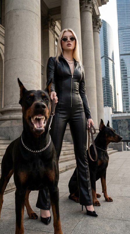 Создаем фото с доберманамиВажно! Чтобы добиться такого...