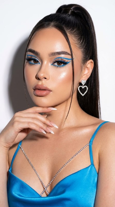 Создаем фото в голубом цветеВажно! Чтобы добиться...