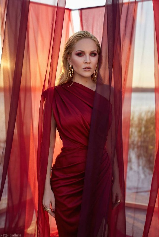 A high fashion couture editorial set inside...