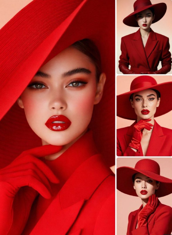 Промпт:hyper realistic fashion portrait of a stunning...