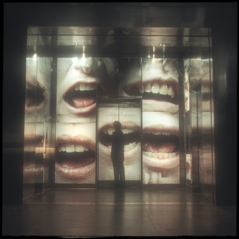 Ужасы в лифтеГенерируем рты с зубами в...