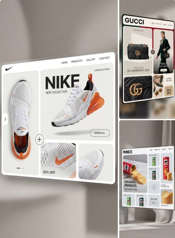 Промпт:Create a premium minimalist web interface mockup...