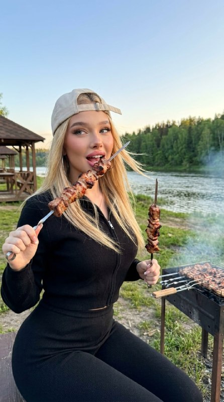 Создаем фото с шашлыкомВажно! Чтобы добиться такого...