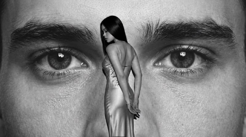 Создаем фото на фоне мужских глазВажно! Чтобы...