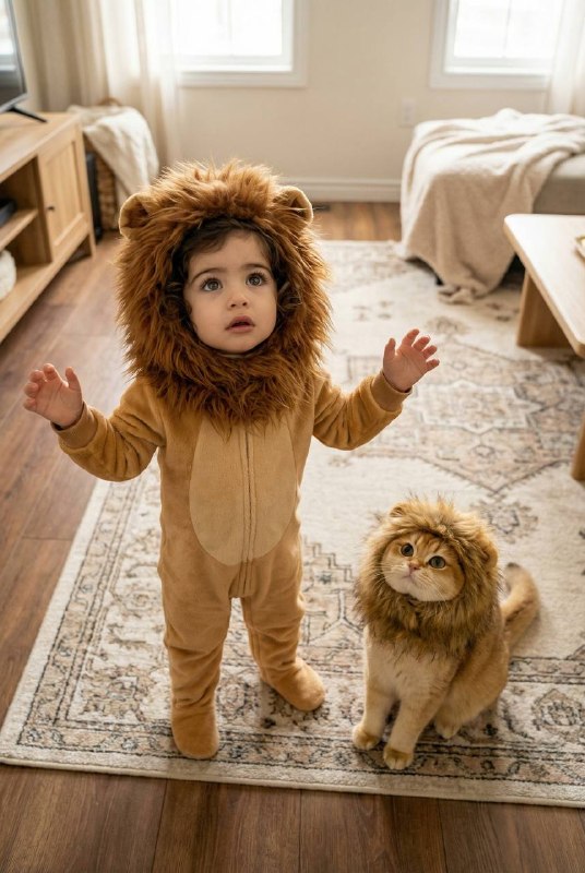 Lion Twins Меню создать изображение NANO BANANO...