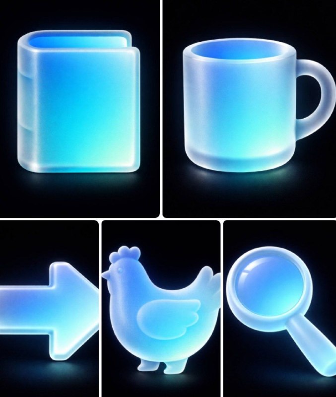 Промпт:Ultra clean 3D render of [OBJECT] in...